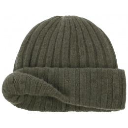 Surth Olive Cashmere Beanie - Stetson