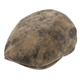 Casquette Plate Manatee Cuir Vintage - Traclet