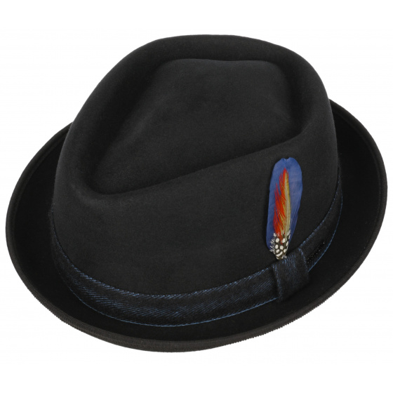 Chapeau Diamond Porkpie Noir - Stetson
