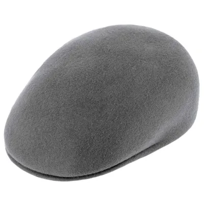 Grey Domed Ascot Cap in Traclet wool Reference: 19409 | Traclet Hat Shop