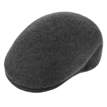 Casquette Bombée Ascot Gris Chiné en laine Traclet Reference : 19409| Chapellerie Traclet