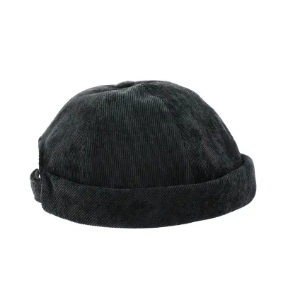 Black Velvet Effect Docker Beanie Cooper - Mtm Reference: 19411| Traclet Hat Shop