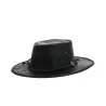 Black Squashy Kangaroo Leather Hat - Barmah Reference: 3547 | Traclet Hat Shop