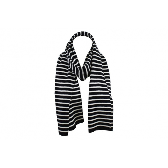 Sailor striped scarf navy