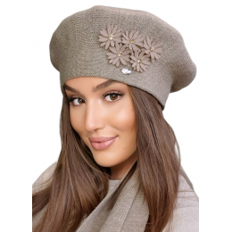 Women's Beige Tala Beret - Traclet