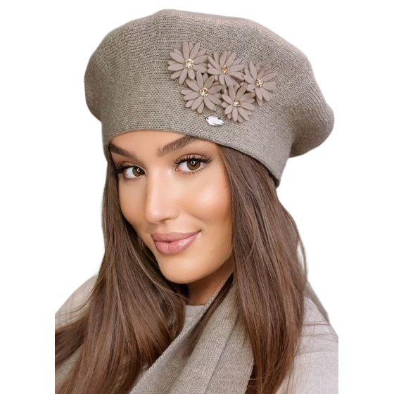 Women's Beige Tala Beret - Traclet