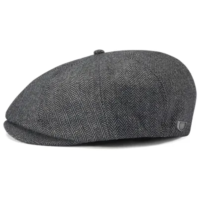 Brixton Brood Brown Herringbone Beret Cap Reference: 2255 | Traclet Hat Shop