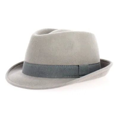 light gray elkader trilby hat - buy trilby hat Reference: 19425 | Traclet Hat Shop