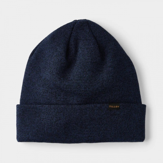 Navy Wool Hiking Beanie - Tilley
