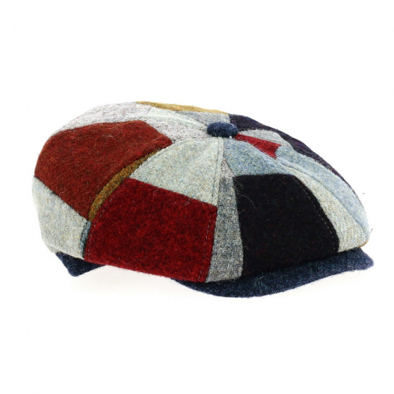 Casquette Irlandaise Patchwork Faustin Laine - Fléchet Casquette Irlandaise Patchwork Faustin Laine - Fléchet