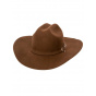 Chapeau Western Cattleman Feutre Laine marron - American Hat makers
