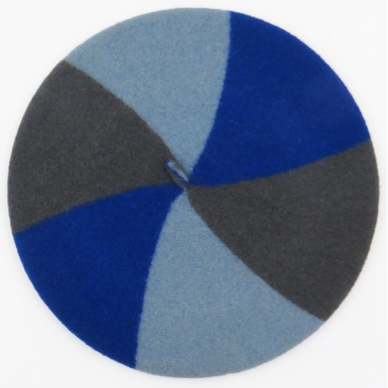 Blue Gray & Black Trio Beret - Le Béret Français