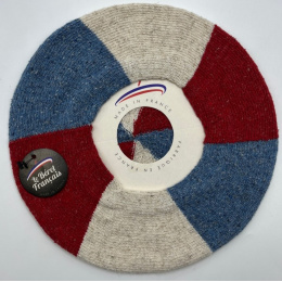 Patriotic Tricolor Beret - Le Béret Français