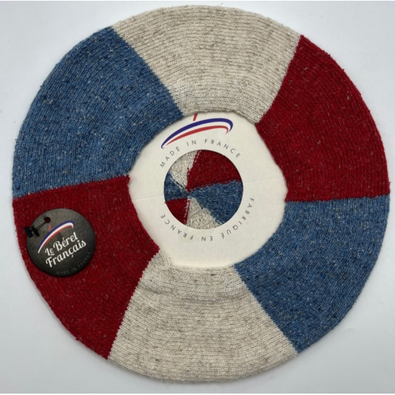 Patriotic Tricolor Beret - Le Béret Français Patriotic Tricolor Beret - Le Béret Français