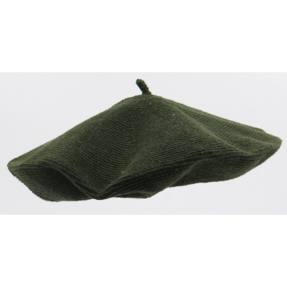 Classic Organic Cotton Beret in Khaki - Le Béret Français