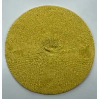 Béret Classique Coton Bio Jaune - Le Béret Français