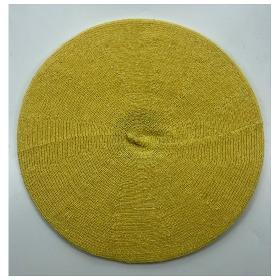 Yellow Organic Cotton Classic Beret - Le Béret Français
