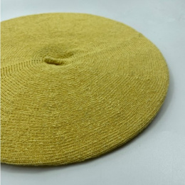 Béret Classique Coton Bio Jaune - Le Béret Français