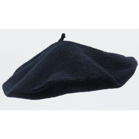 Classic Organic Cotton Beret in Navy - Le Béret Français