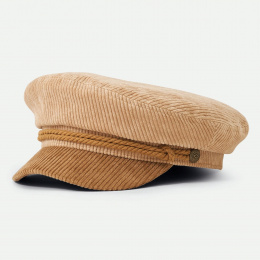 Fiddler Velvet Sailor Cap in Terracotta - Brixton
