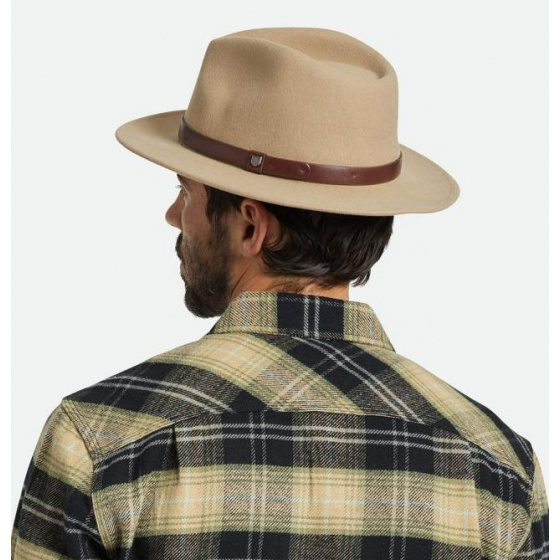 Chapeau Messer Feutre Laine Sand - Brixton