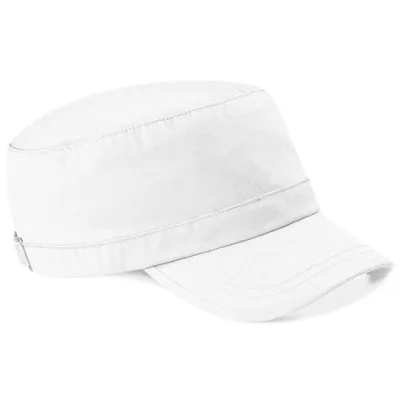 White Cotton Army Cap - Beechfield Reference: 10921 | Chapellerie Traclet