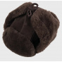 Marje Leather & Fur Ushanka Hat Brown - Traclet