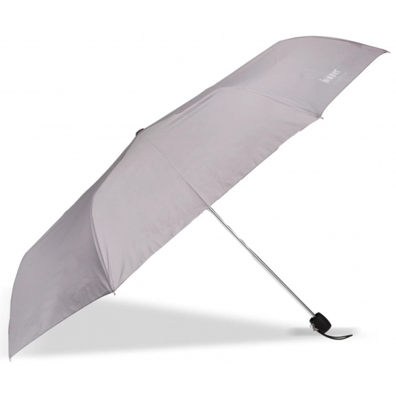 Slim UV-UPF50+ Plain Gray Clover Umbrella - Isotoner