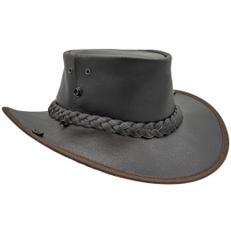 Chapeau Boundary Cuir Bovin Marron - Jaracu