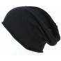 Black Cotton Beanie - Kopka