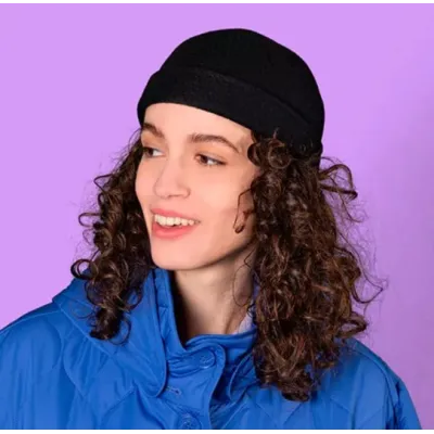 Bonnet Docker Laine Mérinos Noir - Kopka