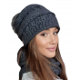 Liana Grey Bonnet Pompon & Snood Set - TRACLET