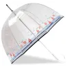 Transparent Bell Umbrella with Sailboat Pattern - Isotoner Reference: 19506| Traclet Hat Shop