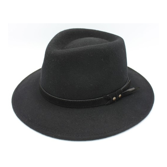 Black Wool Felt Fedora Hat Aldo - Traclet