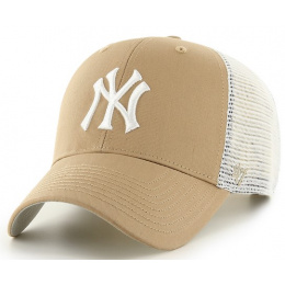 NY Yankees Khaki Trucker Cap - 47 Brand