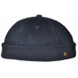 Navy Cotton Docker Beanie Redon - Traclet