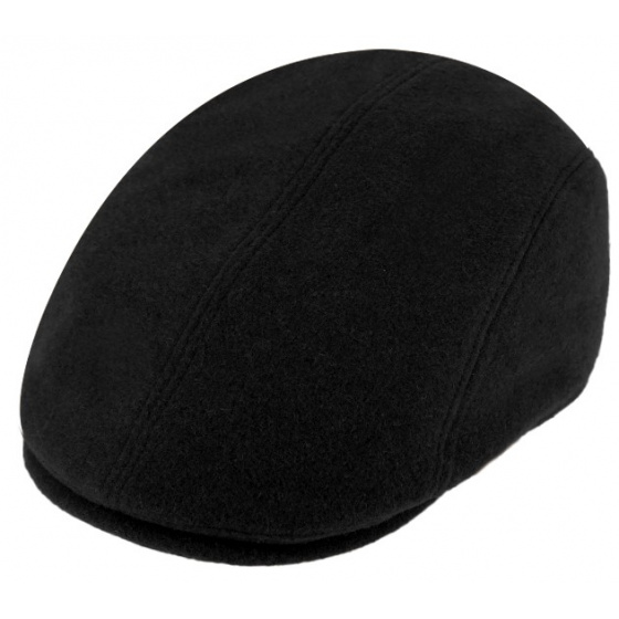 Maryman SympaTex® Ear Flap Wool Cap Black - Traclet
