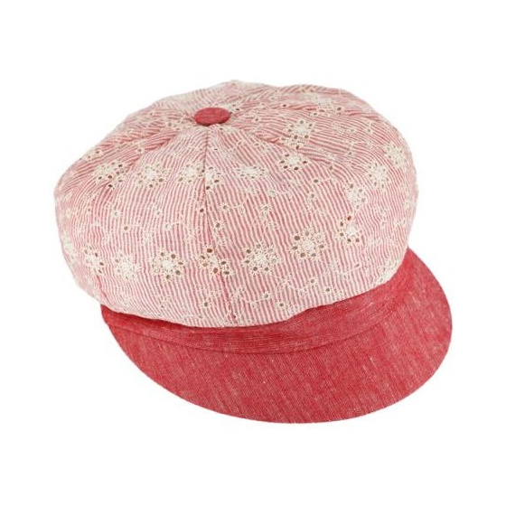 Red Anemone Newsboy Cap - Traclet