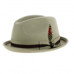 Trilby Hat Gain Sand Brown - Brixton