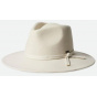 copy of Fedora hat in burgundy wool felt - Brixton
