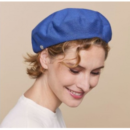 Authentic Blue Cotton Summer Beret - Heritage by Laulhère