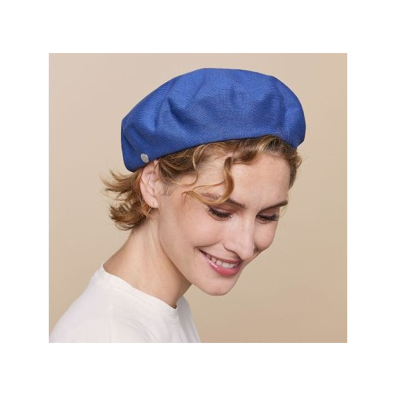 Authentic Blue Cotton Summer Beret - Heritage by Laulhère