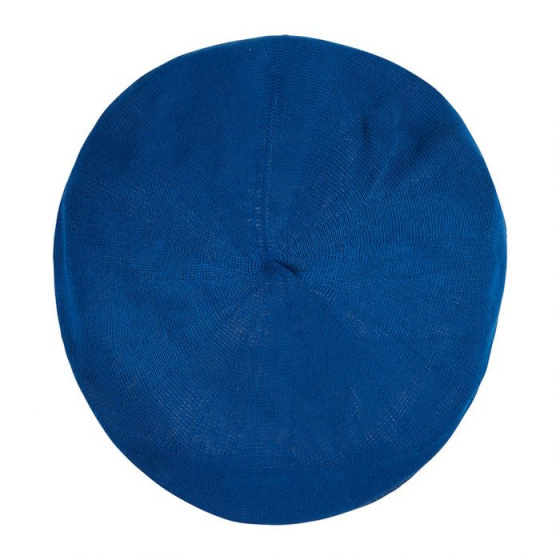 Greige Cotton Maxi Plumes Beret - Laulhère