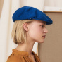 Greige Cotton Maxi Plumes Beret - Laulhère