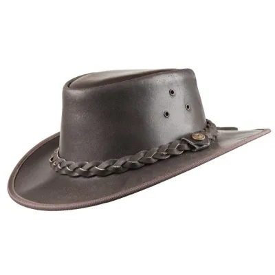 Brown HOOLEY Adventure Australian Hat - SCIPPIS - Traclet ref 19579 traclet hat shop