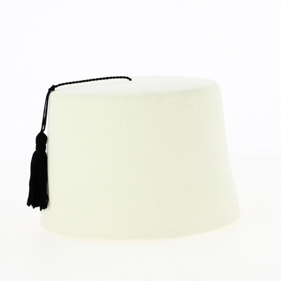 Chapeau Fez blanc