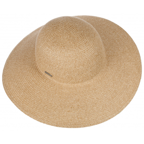 Ladies Toyo Beige Wide-Brimmed Hat - Stetson