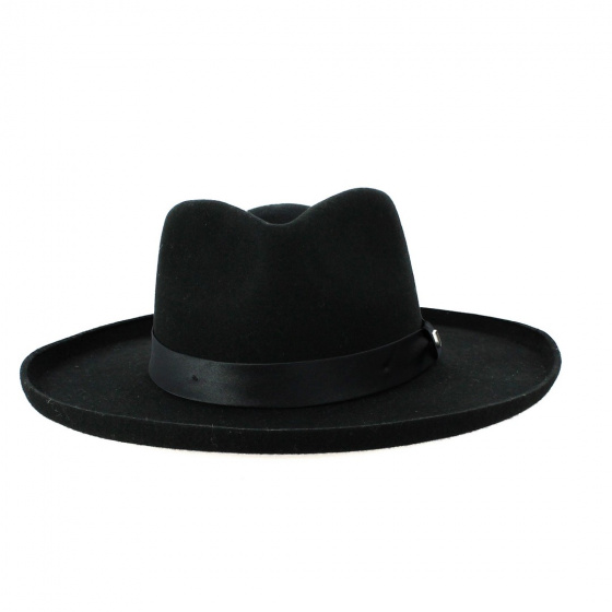 Chapeau VICTORIA FELT FEDORA NOIR - Brixton