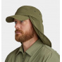 Olive Recycled Nylon Neck Guard Cap UPF50+ - Tilley