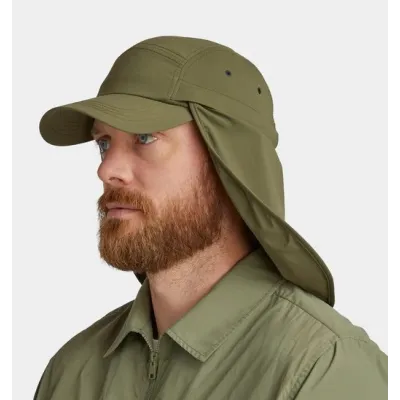 Casquette Cache-Nuque Olive Nylon Recyclé UPF50+ - Tilley réf 19584 chapellerie traclet